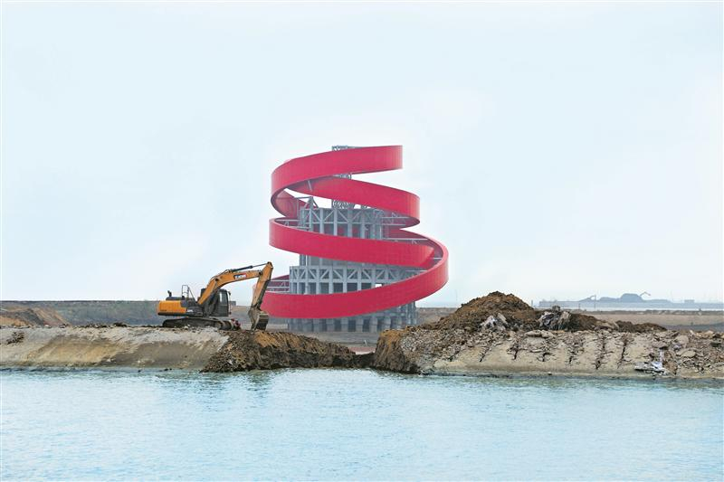 2020年11月16日上午10時，650米修建好的隧道被順利“埋”入湖底。至此，蘇錫常南部高速公路太湖隧道馬山段全部實現陸島通道轉換，碧玉螺造型的風亭“浮”出水面，因施工被封閉兩年之久的十里明珠堤于15日恢復通行，隧道進入全新的施工階段。