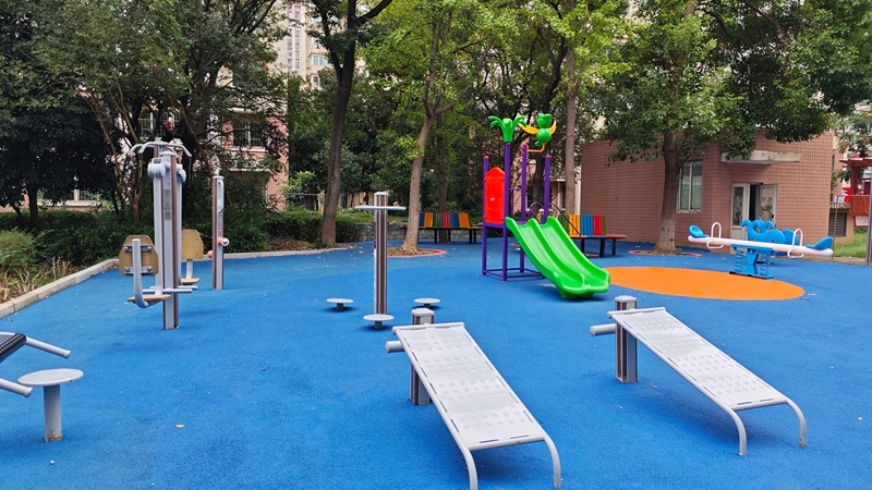 微幸福進行時 | 會西社區公共健身場地“換新裝”